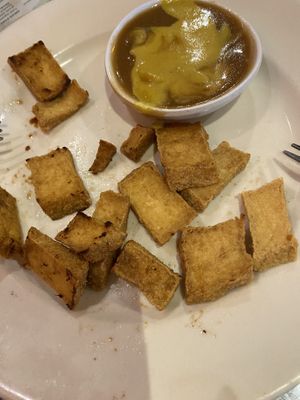 Fried tofu   at Long Beach Cafe in Lakewood