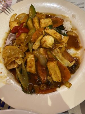 Bangkok basil delight  at Long Beach Cafe in Lakewood