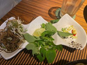 Pho toppings   at Be An Bistro in Ho Chi Minh City