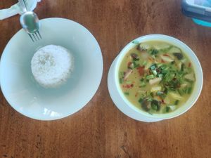 Tom kha at Cafe Del Mar in Prachuap Khiri Khan