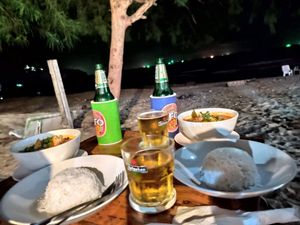 Tom yum made with tofu at Cafe Del Mar in Prachuap Khiri Khan