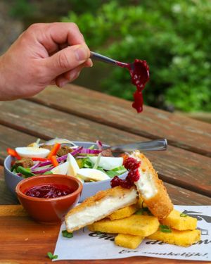 One of our reoccurring specials with goatcheese and polenta at Onder de Linden in Wageningen