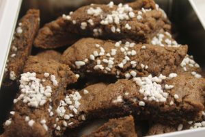 Veganska chokladsnittar at Veganska Kakor in Malmo