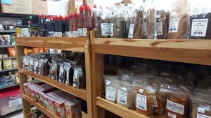 A Range of vegan Sauces, Indian Spices,  at Satvika Bhoga in Denpasar