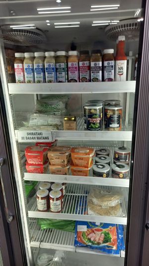 Hummus, vegan salad dressing, probiotic pickles at Satvika Bhoga in Denpasar