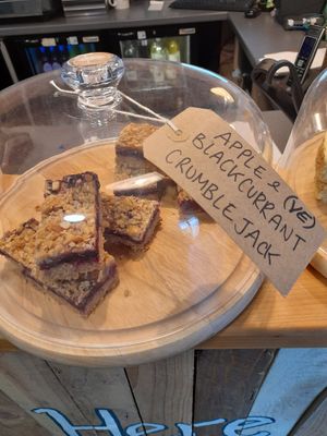 Vegan cakes at YHA in Broad Haven