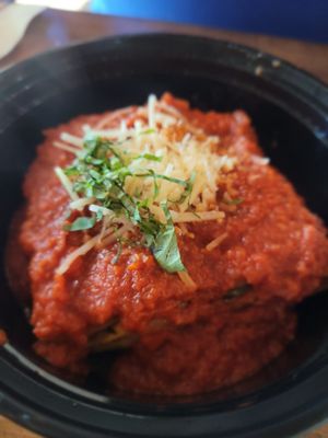 Lasagna at Tarantino's Vegan in Las Vegas