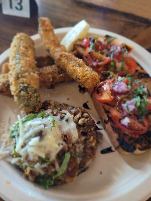 Appetizer sampler at Tarantino's Vegan in Las Vegas