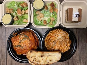 Vegan Italian meal at Tarantino's Vegan in Las Vegas