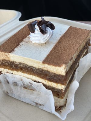 Tir-yum-miss-you. 😻 finally! Someone tackled this and succeeded!  at Tarantino's Vegan in Las Vegas