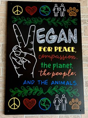 Wall Art at Tarantino's Vegan in Las Vegas