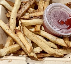 Side of fries  at Tarantino's Vegan in Las Vegas