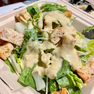 Caesar salad - best I’ve ever had!! at Tarantino's Vegan in Las Vegas