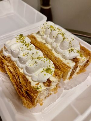 The best napoleons ever  at Tarantino's Vegan in Las Vegas