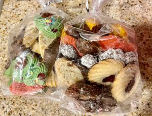 Holiday special cookies - taste so good and just like I remember growing up  at Tarantino's Vegan in Las Vegas