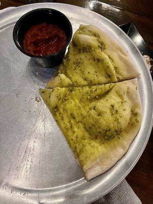 Garlic bread and marinara  #Veganuary at Tarantino's Vegan in Las Vegas