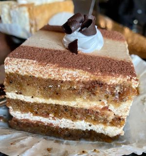 Tiramisu.    at Tarantino's Vegan in Las Vegas