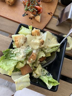 Caesar salad side!  at Tarantino's Vegan in Las Vegas