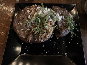Stuffed mushrooms   at Tarantino's Vegan in Las Vegas
