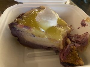 Lemon blueberry cheesecake   at Tarantino's Vegan in Las Vegas