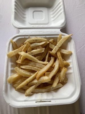 Soggy fries   at Tarantino's Vegan in Las Vegas
