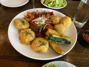 Sampler Platter at Tarantino's Vegan in Las Vegas