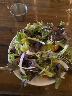 House salad, DELISH (side with panini, not full)  at Tarantino's Vegan in Las Vegas