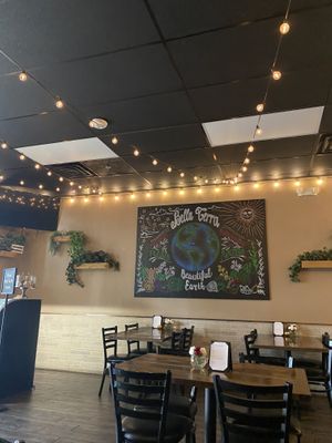 Had the whole place to ourselves 🥹  at Tarantino's Vegan in Las Vegas