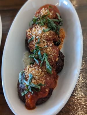 Meatball at Tarantino's Vegan in Las Vegas