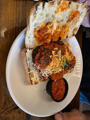 Meatball sandwich   at Tarantino's Vegan in Las Vegas