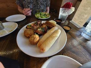 Appetizer sampler at Tarantino's Vegan in Las Vegas