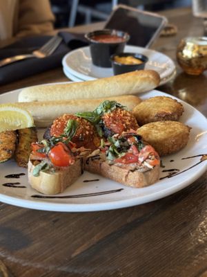 Sampler delicious   at Tarantino's Vegan in Las Vegas