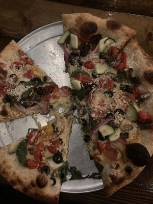 White pizza  at Tarantino's Vegan in Las Vegas