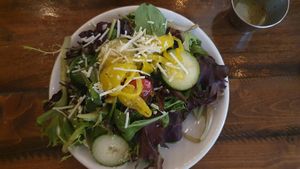 Side salad at Tarantino's Vegan in Las Vegas