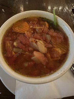 Minestrone   at Tarantino's Vegan in Las Vegas