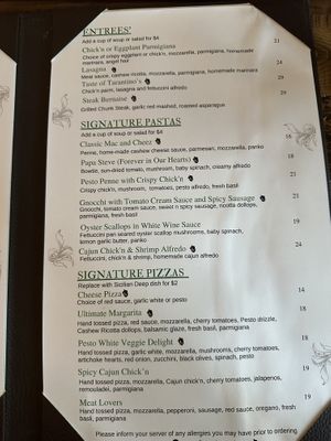   at Tarantino's Vegan in Las Vegas