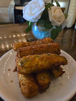 Zucchini sticks at Tarantino's Vegan in Las Vegas