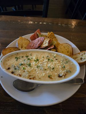 Spinach and artichoke dip at Tarantino's Vegan in Las Vegas