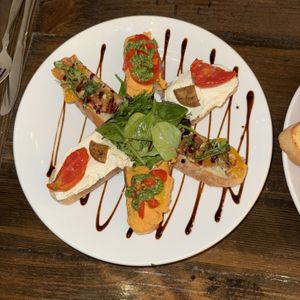 Burrata   at Tarantino's Vegan in Las Vegas