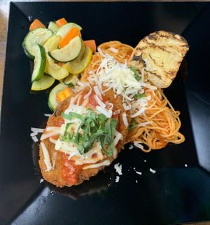 Chicken Parmesan at Tarantino's Vegan in Las Vegas