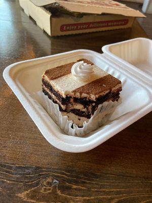 Tiramisu is super yummy!  at Tarantino's Vegan in Las Vegas