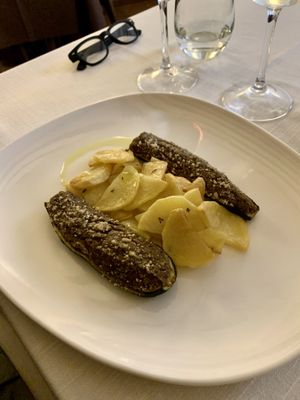 Zucchine ripiene at Il Lughino in Como