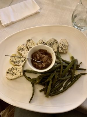 Tofu e chutney di cipolle at Il Lughino in Como