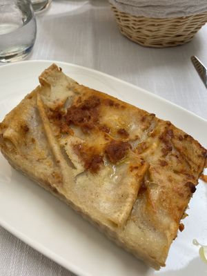 Soy lasagne  at Il Lughino in Como