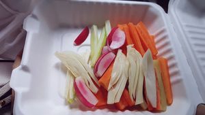 Fresh vegetables  at Il Lughino in Como