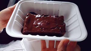 Chocolate fondant at Il Lughino in Como