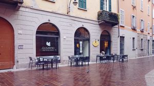 The restaurant at Il Lughino in Como