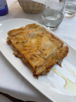 Soy bolognese lasagna  at Il Lughino in Como