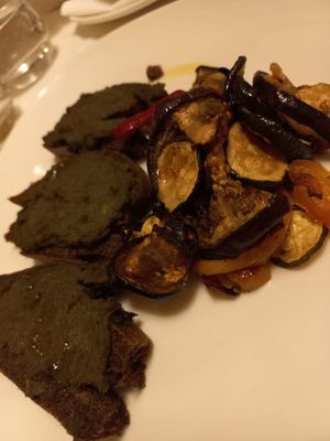 Ravenna spirals with sauteed veggies at Il Lughino in Como