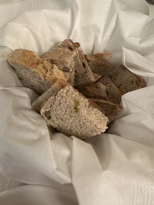 Homemade bread   at Il Lughino in Como